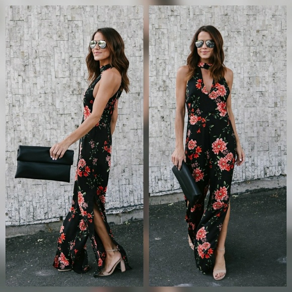 NWT Maybe Baby Floral Jumpsuit  - Picture 3 of 5